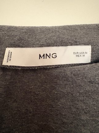 Falda gris Mango Talla M