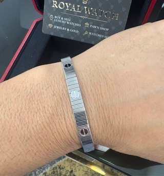 Pulsera Cartier Love Flexible oro blanco