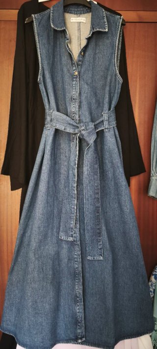 Abrigo Vestido Vaquero Zara