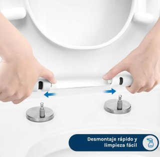 Tapa WC Woltu Cierre Suave Blanca
