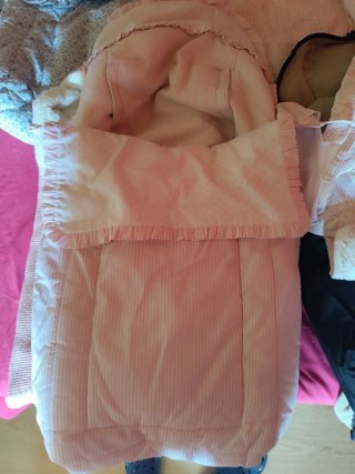 Saco para carrito de bebé rosa