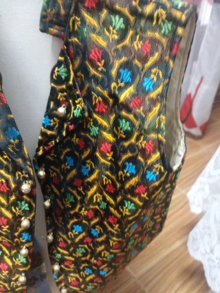 Chaleco Fallero Brocado Multicolor Talla Única