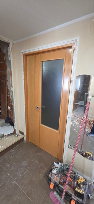 Lote puertas Haya con cristal