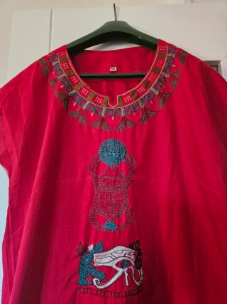 Vestido Egipcio Bordado Talla XL