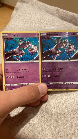 2 Cartas Pokémon Mewtwo TCG