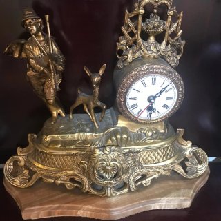 Reloj de sobremesa bronce antiguo