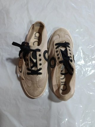 Zapatillas Aro Talla 39 Beige/Dorado