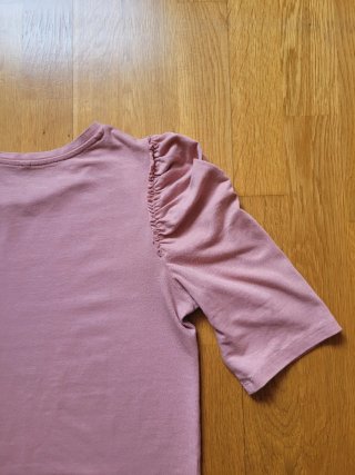 Camiseta Zara manga globo rosa