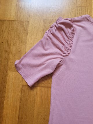 Camiseta Zara manga globo rosa
