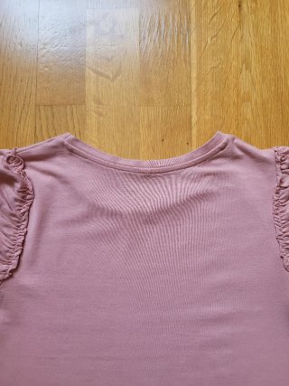 Camiseta Zara manga globo rosa