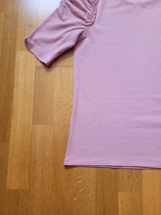 Camiseta Zara manga globo rosa