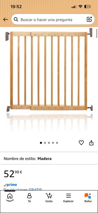 Munchkin Puerta Seguridad Madera Extensible