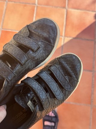 Adidas Stan Smith Piel Cocodrilo Velcro