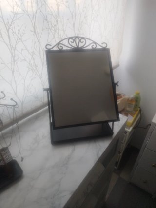 Espejo de mesa negro Ikea