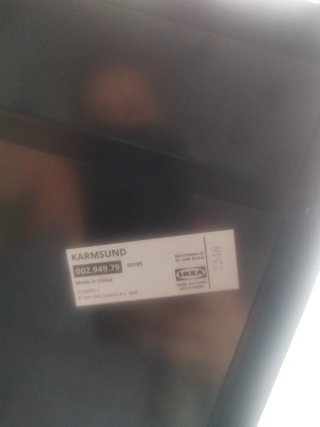 Espejo de mesa negro Ikea