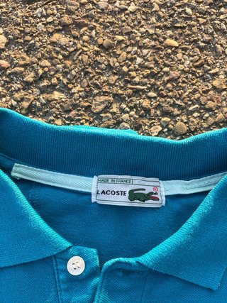 Polo Lacoste Azul/Turquesa