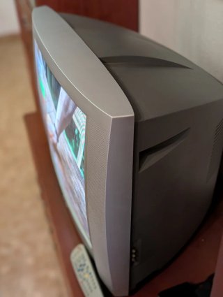Televisor CRT 25" Philips con TDT externo