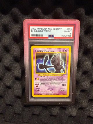 Pokemon Neo Destiny Shining Mewtwo PSA 8