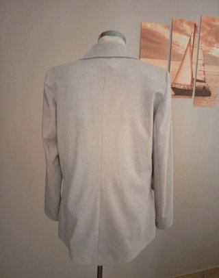 Blazer donna beige taglia 42 Made in Italy