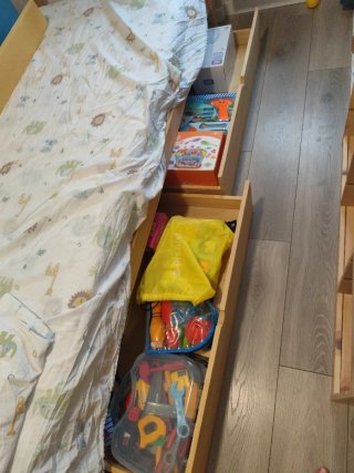 Cama tipi madera infantil Para colchón 90cm