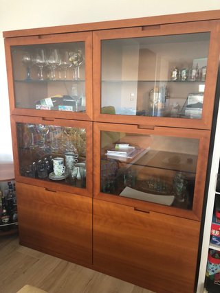 Vitrina madera y cristal