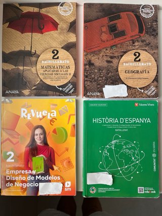 Libros en buen estado 4 ESO y 2ndo Bachiller