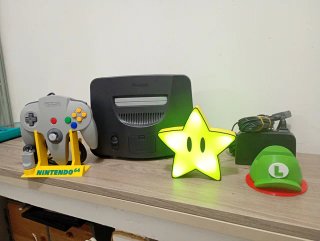 Nintendo 64 Completa + Lote Soportes (101)