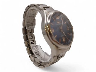 RELOJ SANDOZ GENEVE SINCE 1870 ESFERA AZUL CORREA METALICAS