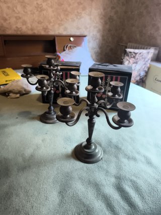 Candelabros de plata (2 unidades)