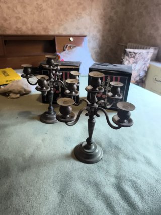 Candelabros de plata (2 unidades)