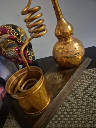 Alambique de cobre artesanal