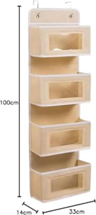 Organizador 4 compartimentos beig