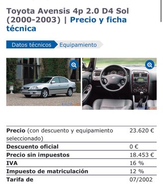 Toyota Avensis 2000
