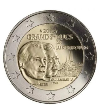 MONEDA CONMEMORATIVA 2€ 2012. GUILLAUME IV