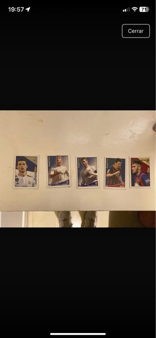 Cromos de fútbol - Colección de 5
