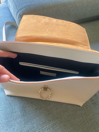 Bolso Parfois Marrón y Blanco