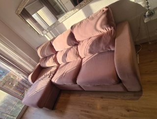 Sofá Chaise Longue Rosa