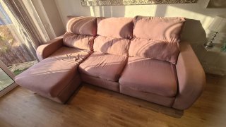 Sofá Chaise Longue Rosa