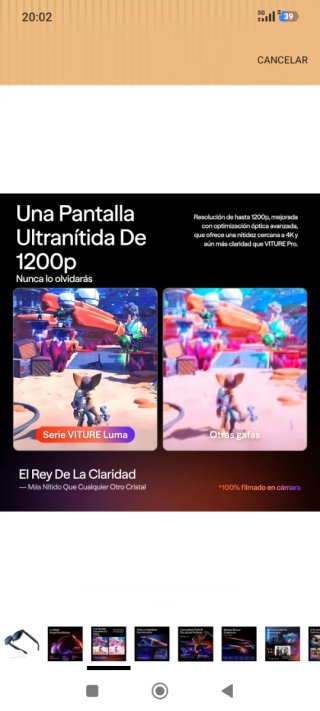 Gafas VITURE Luma Pro XR/AR