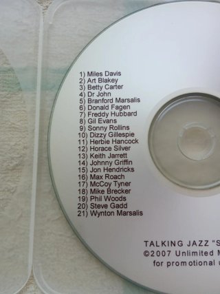 CD Talking Jazz with Ben Sidran "Singles"