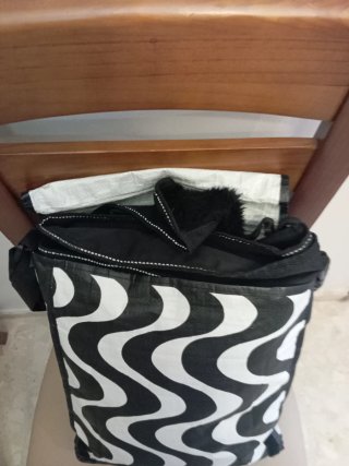 Bolso con Manta negra para Moteros.
