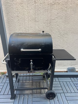 Barbacoa Grill Chef con tapa y ruedas