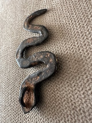 Figura Serpiente Bronce Arte Africano