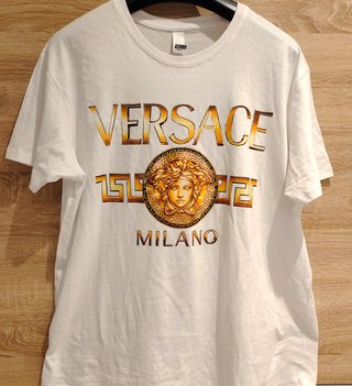 Camiseta Versace Blanca Hombre
