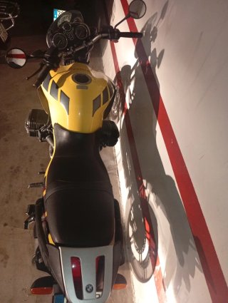 BMW R1150R Naked Gris y Amarilla