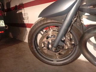 BMW R1150R Naked Gris y Amarilla
