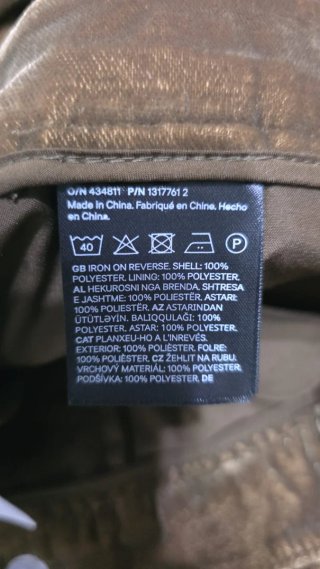 Pantaloni H&M velluto vita alta marroni EUR 44