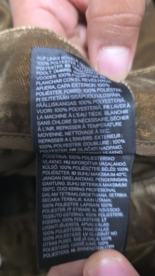 Pantaloni H&M velluto vita alta marroni EUR 44