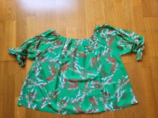 Blusa Zara Hombros Descubiertos Estampado Floral