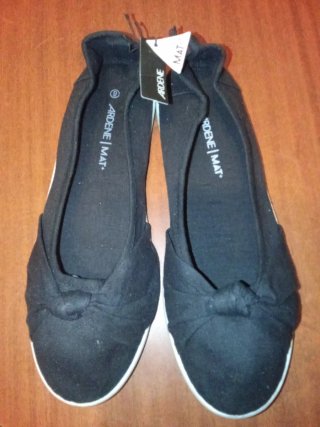 Zapatos planos negros mujer